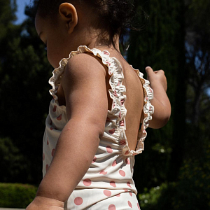 Детский купальник Konges Slojd "Collette Dot Rose", красный горох